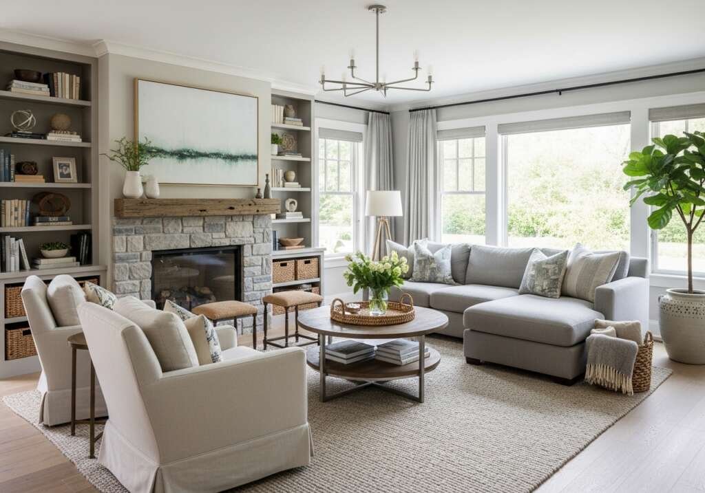 Modern Cottage Living Room