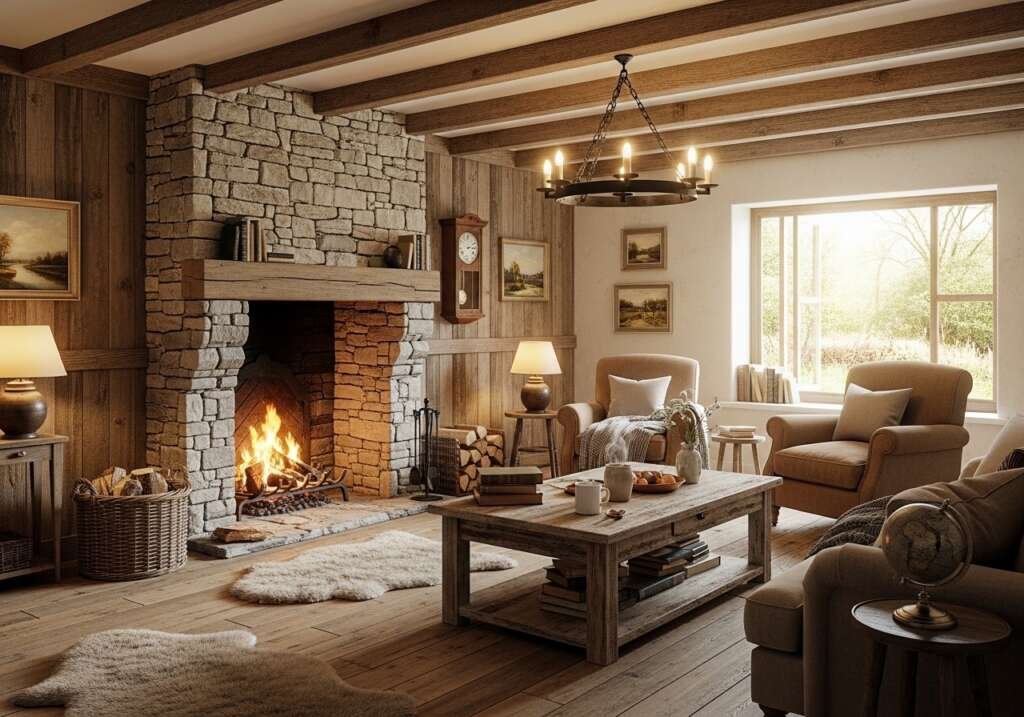 Rustic Cottage Living Room