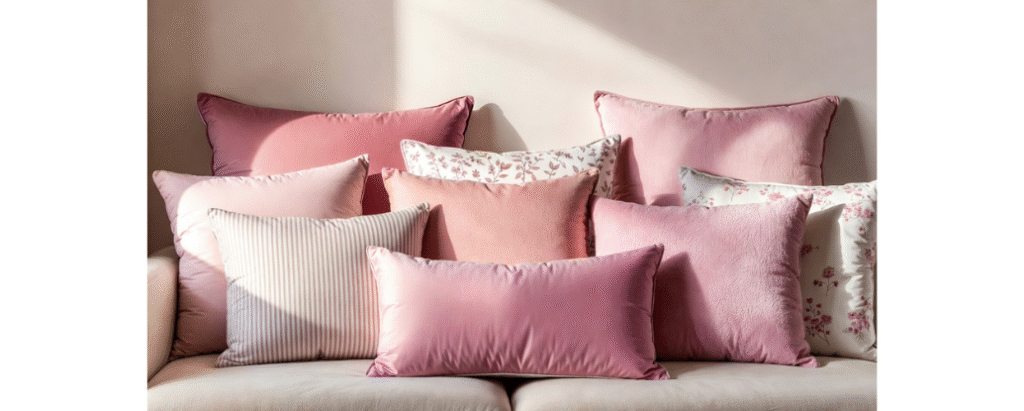Pink Throw Cushion