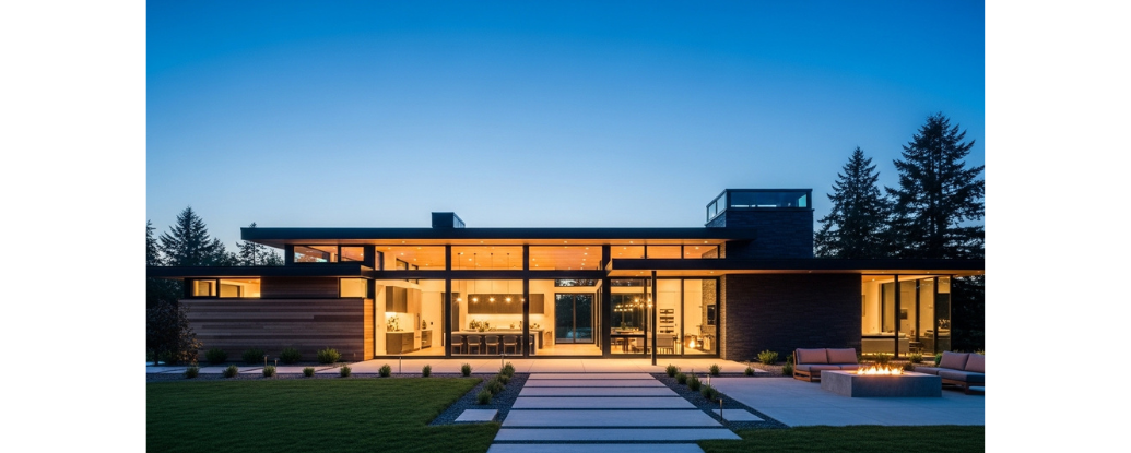 Modern ranch style home features for 2026 including open-concept layouts, indoor-outdoor flow, and sustainable architectural materials.