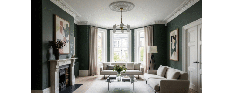 Victorian house interior ideas showing a blend of period architectural details and modern furniture for a timeless home design.