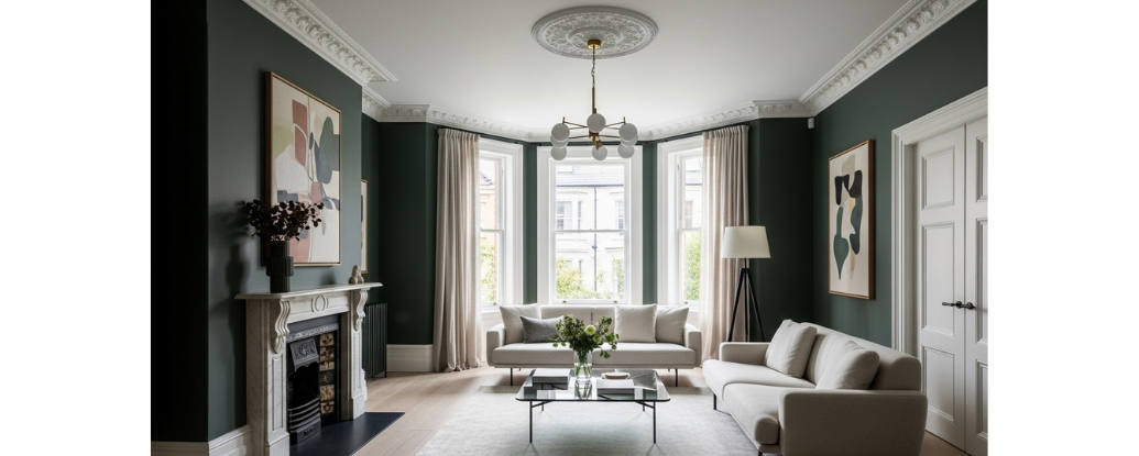 Victorian house interior ideas showing a blend of period architectural details and modern furniture for a timeless home design.